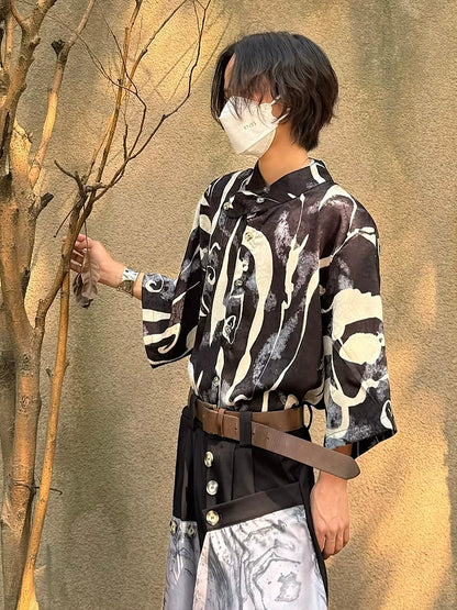 Jacquard Breathable Sun-Protection Short Sleeve Shirt WN19988