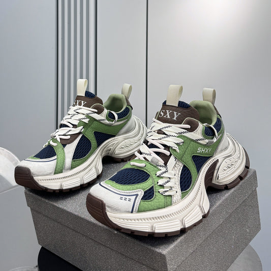 Breathable Platform Height-Increasing Dad Sneakers WN24739