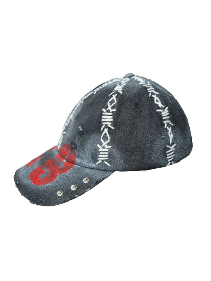 Handmade Thorn Embroidery Graffiti Design Cap WN21081