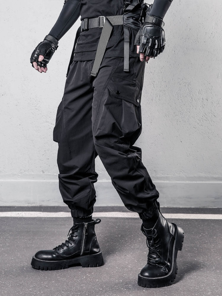 Functional Multi-Pocket Quick-Dry Cuffed Cargo Pants WN22579