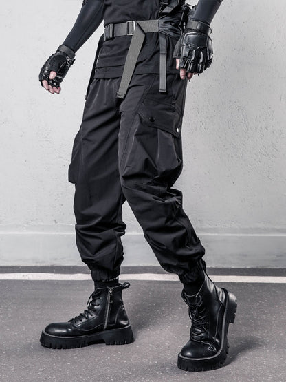 Functional Multi-Pocket Quick-Dry Cuffed Cargo Pants WN22579