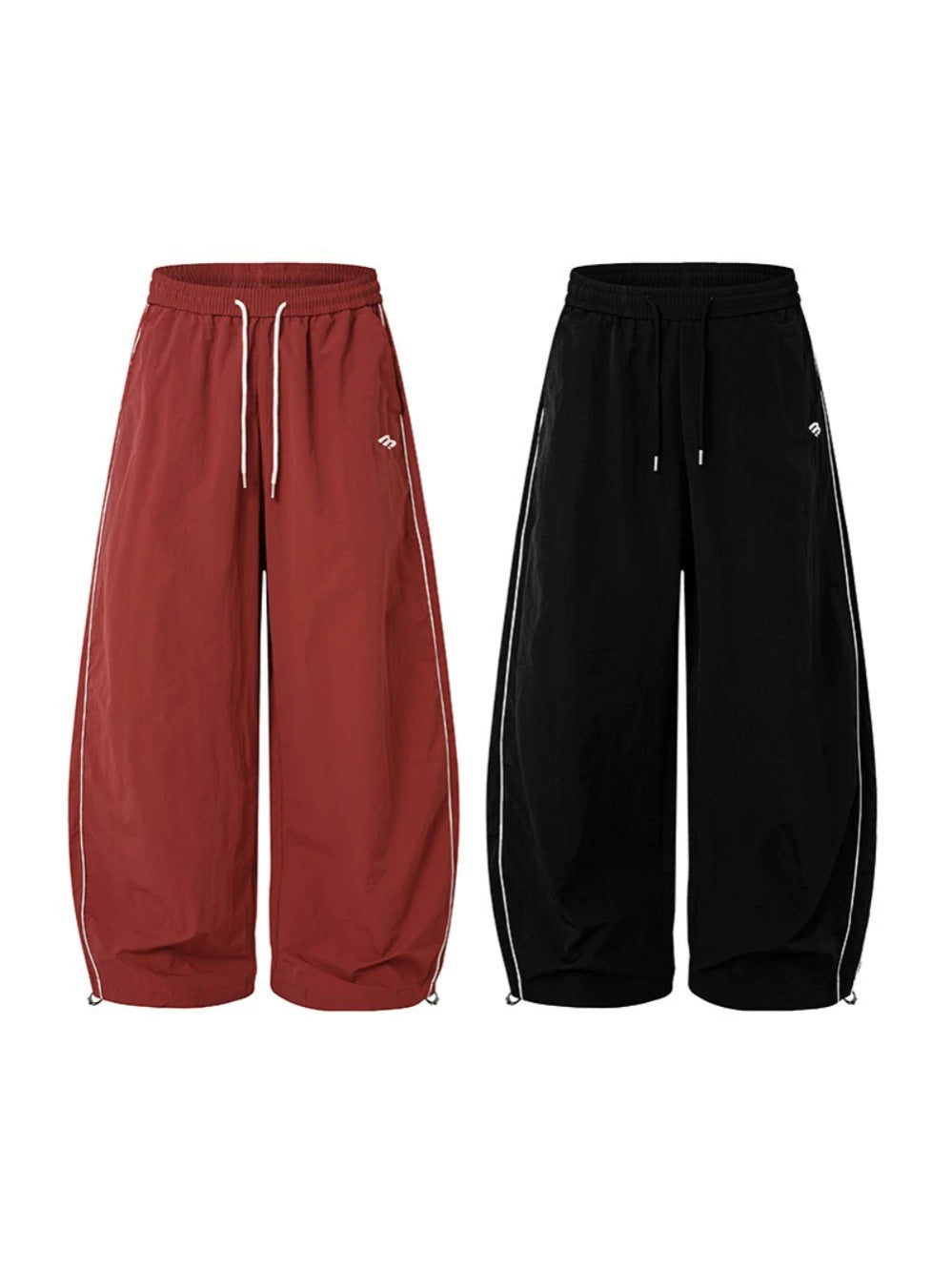 Drawstring Side Stripe Wide Leg Sporty Pants WN27792
