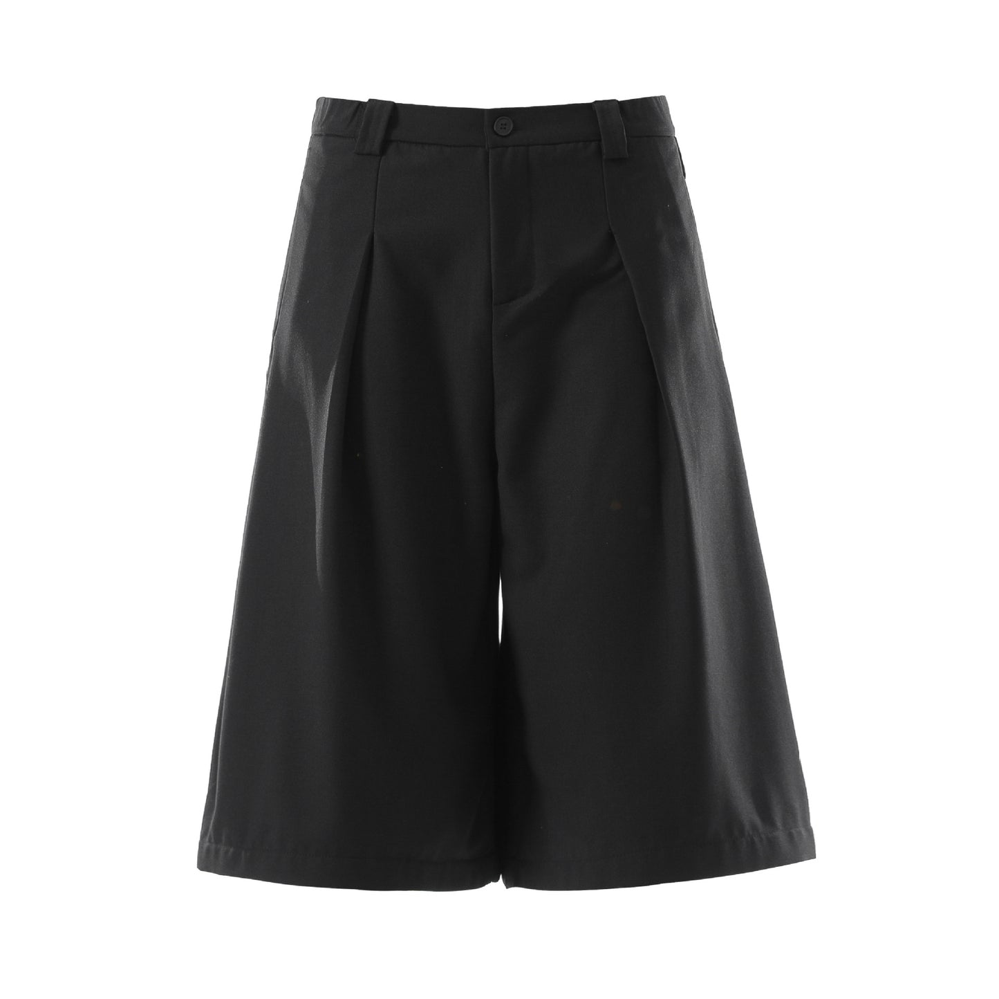 Drape Pleats Cropped Half Pants WN25777