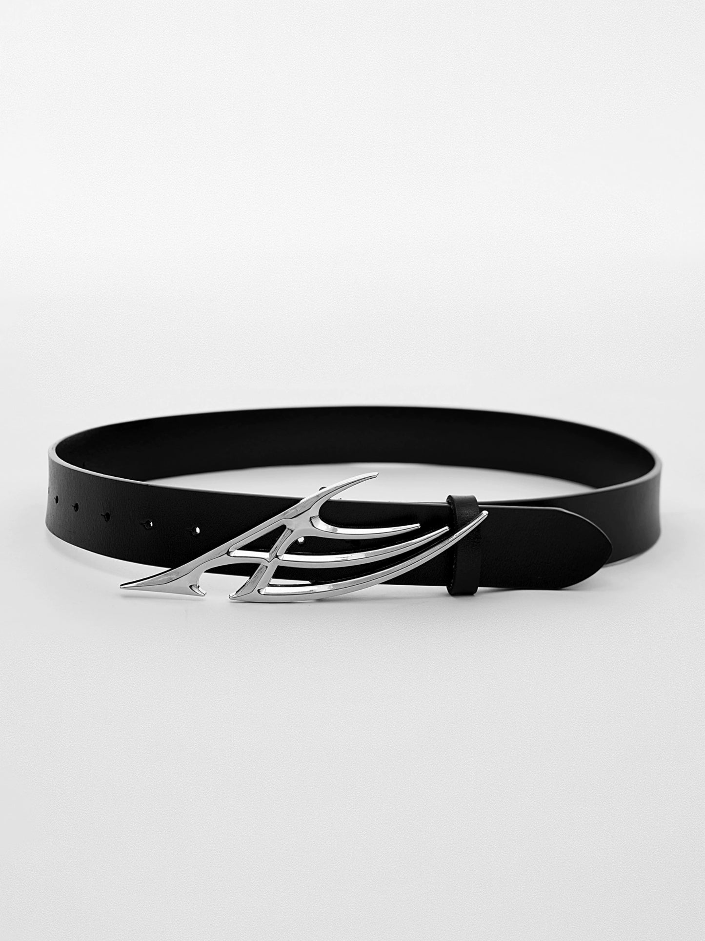 Metal Logo Thorn Genderless Belt WN7492