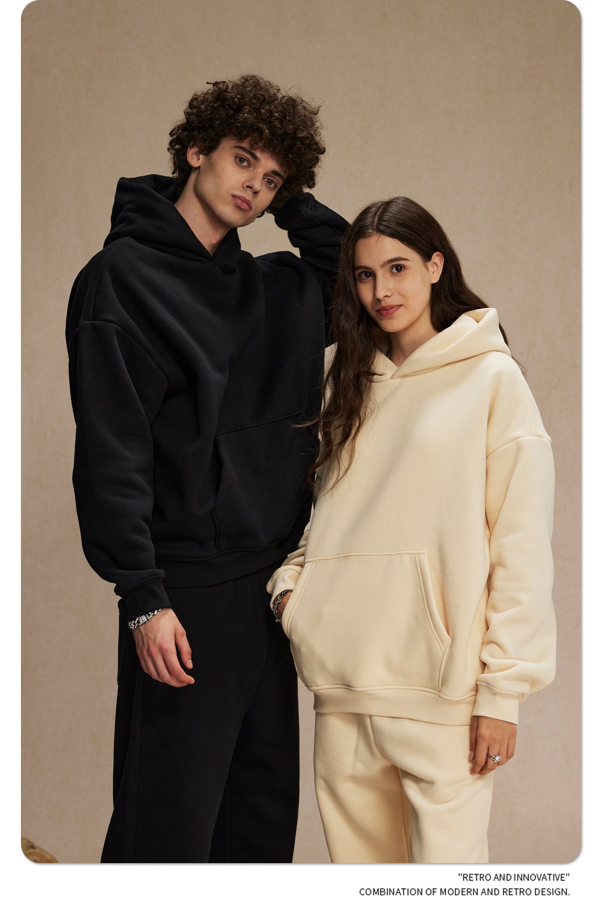 Oversize Plain Hoodie WN9968