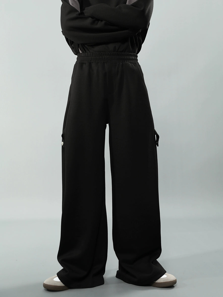 Stand Neck Zipper Jacket & Wide-leg  Sweatpants Setup WN4619