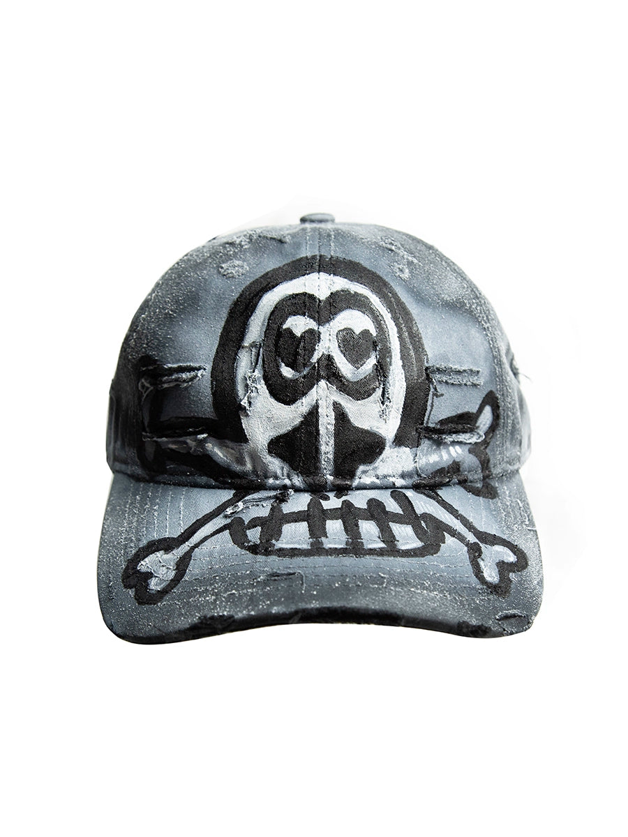 Graffiti Skull Tie-Dye Design Cap WN21136