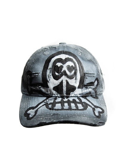 Graffiti Skull Tie-Dye Design Cap WN21136