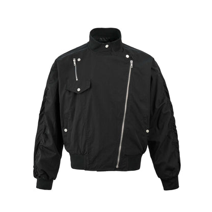 Double Zipper Flight Jacket WN8430