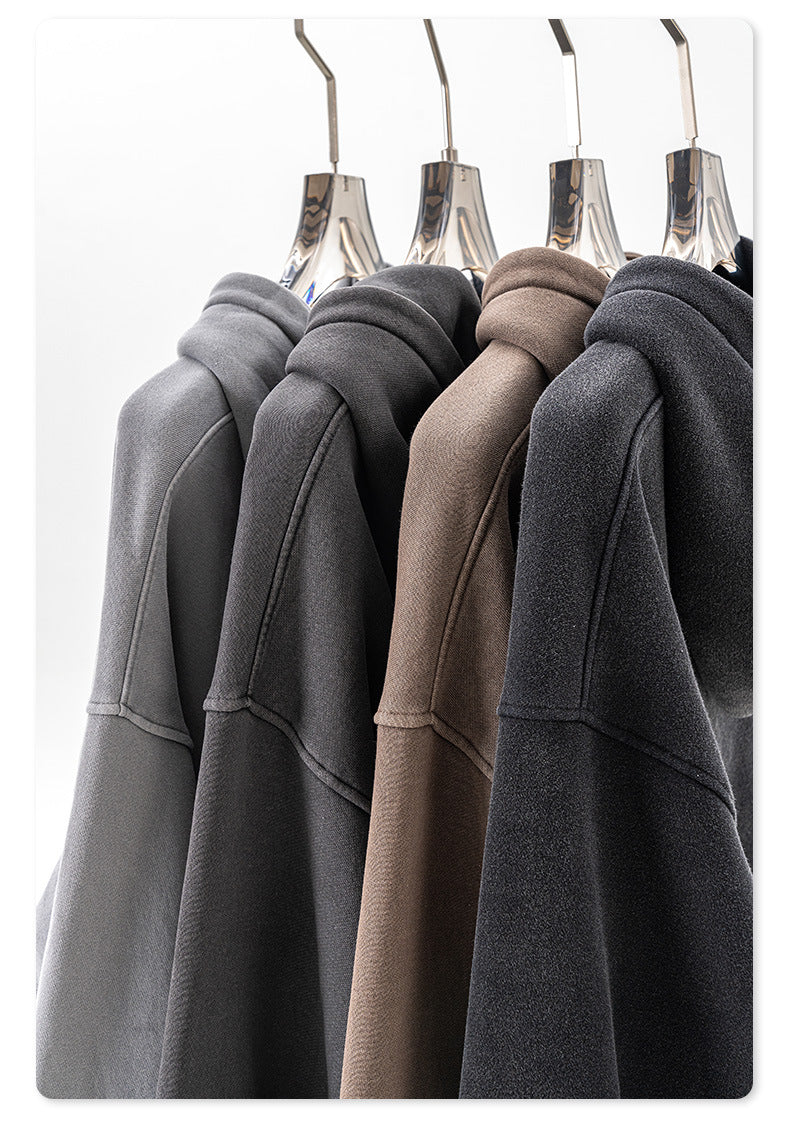 Washed Fleece Lining Oversize Hoodie WN9961