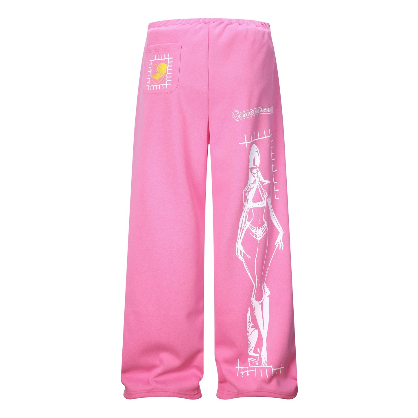 Graphic Print Wide Leg Sweatpants WN25937
