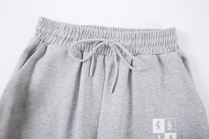 Spray Paint Gradient Embroidery Wide Leg Sweatpants WN28007