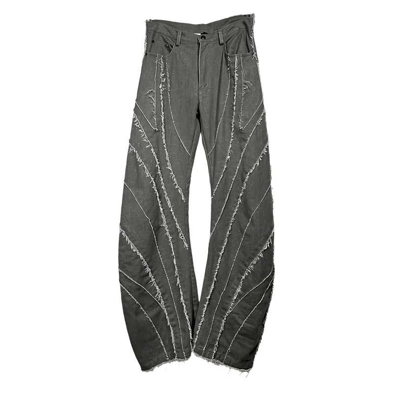 Deconstructed Color Block Flare Pants WN21998