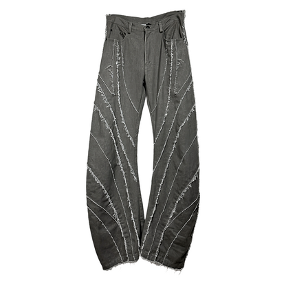 Deconstructed Color Block Flare Pants WN21998