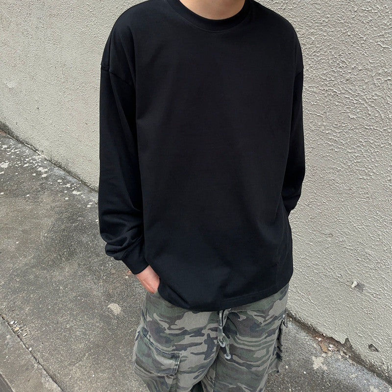 Heavyweight Oversize Basic Long Sleeve T-Shirt WN24358