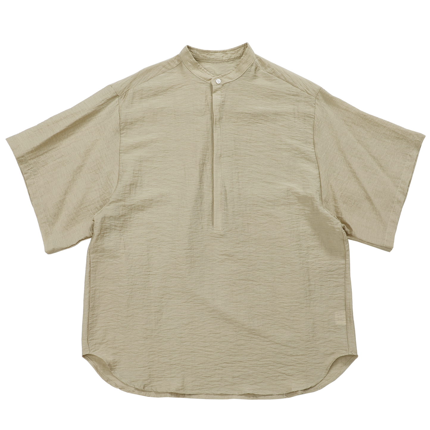 Standing-Collar Sleeve Short Sleeve Shirt WN20155