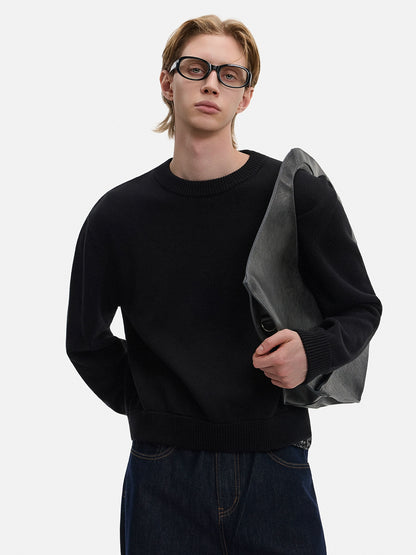 Stripe Short Knit Sweater WN21423