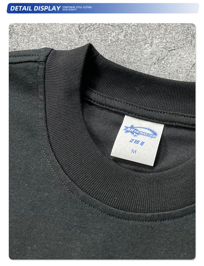 Seamless Graphic Print Oversize Short Sleeve T-Shirt WN16263