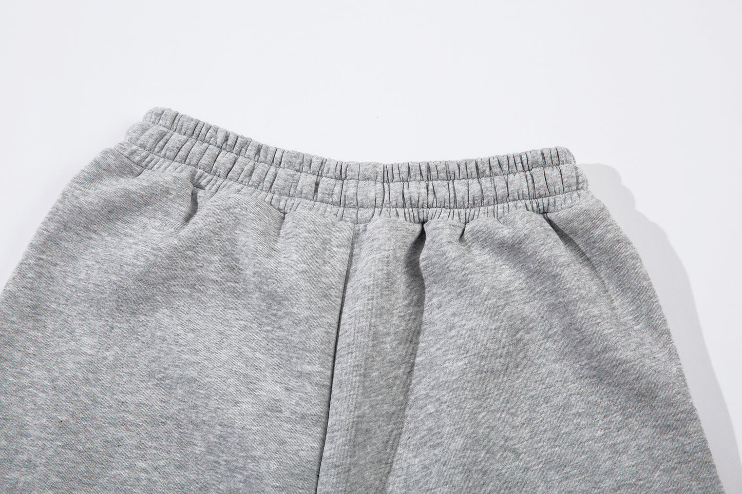Sporty Curved Pleats Wide Leg Sweatpants WN25695