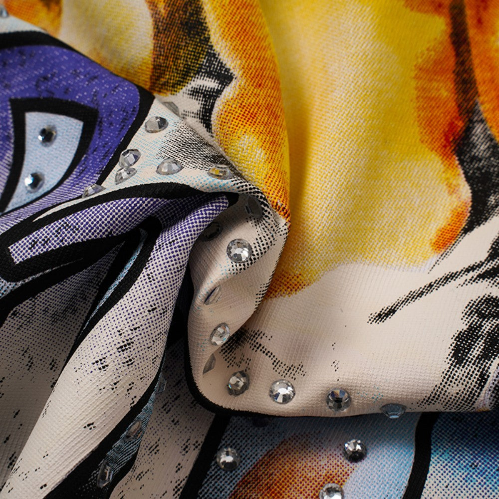 Art Graphic Print Short Sleeve T-Shirt WN28086