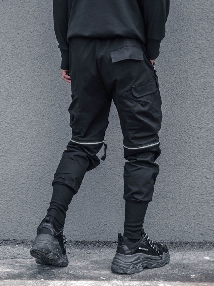 Knee Zipper Detachable Cuffed Pants WN22362