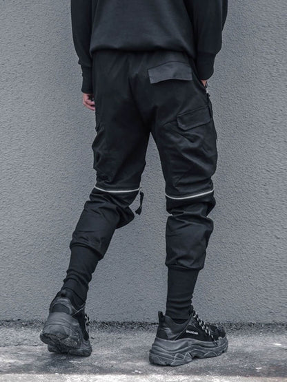 Knee Zipper Detachable Cuffed Pants WN22362