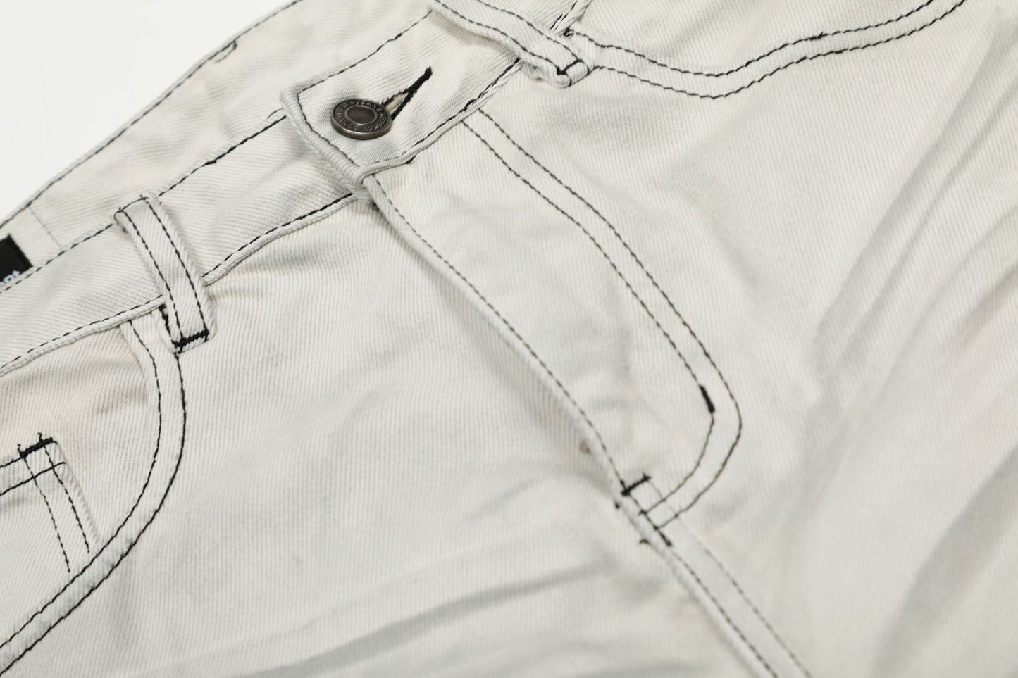 Washed Whisker Barrel Denim Jeans WN26094