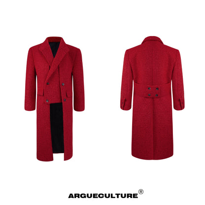 Deconstructed Asymmetric Patchwork Thick Coat WN11613