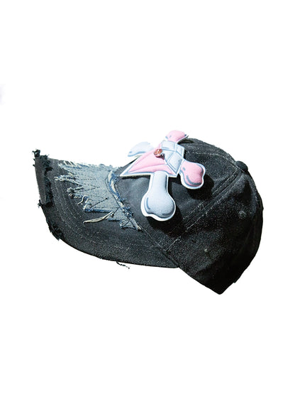 Diamond Skull 3D Patch Curved-Brim Cap WN21135