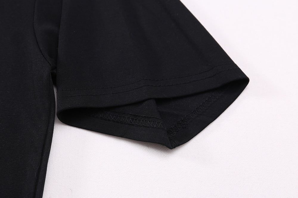 Rhinestone Starry Heavyweight Oversize Short Sleeve T-Shirt WN18528