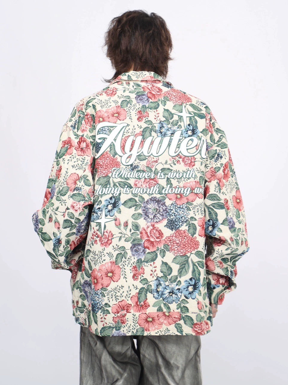 Floral Workwear Denim Jacket WN8411