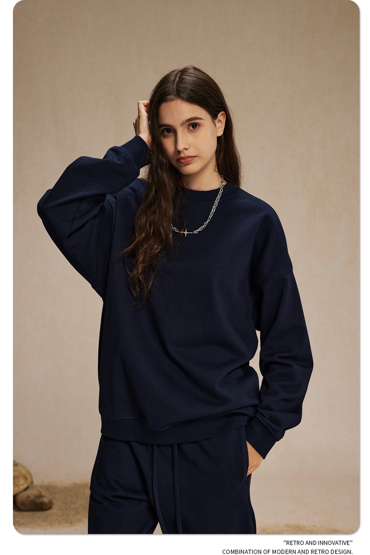 Oversize Crewneck Sweatshirt WN9972
