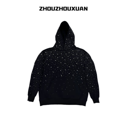 Rhinestone Starry Sky Hoodie & Long Sleeve Sweatshirt WN20720