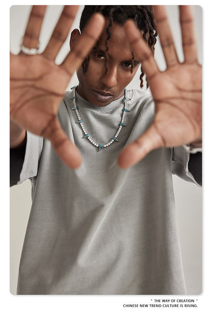 Water Washed Heavyweight Oversize Short Sleeve T-Shirt WN6077