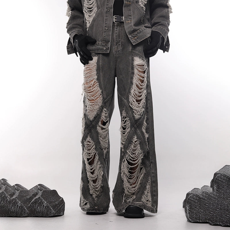 Damage Design Denim Jacket & Denim Pants Setup WN18605