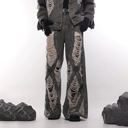 Damage Design Denim Jacket & Denim Pants Setup WN18605