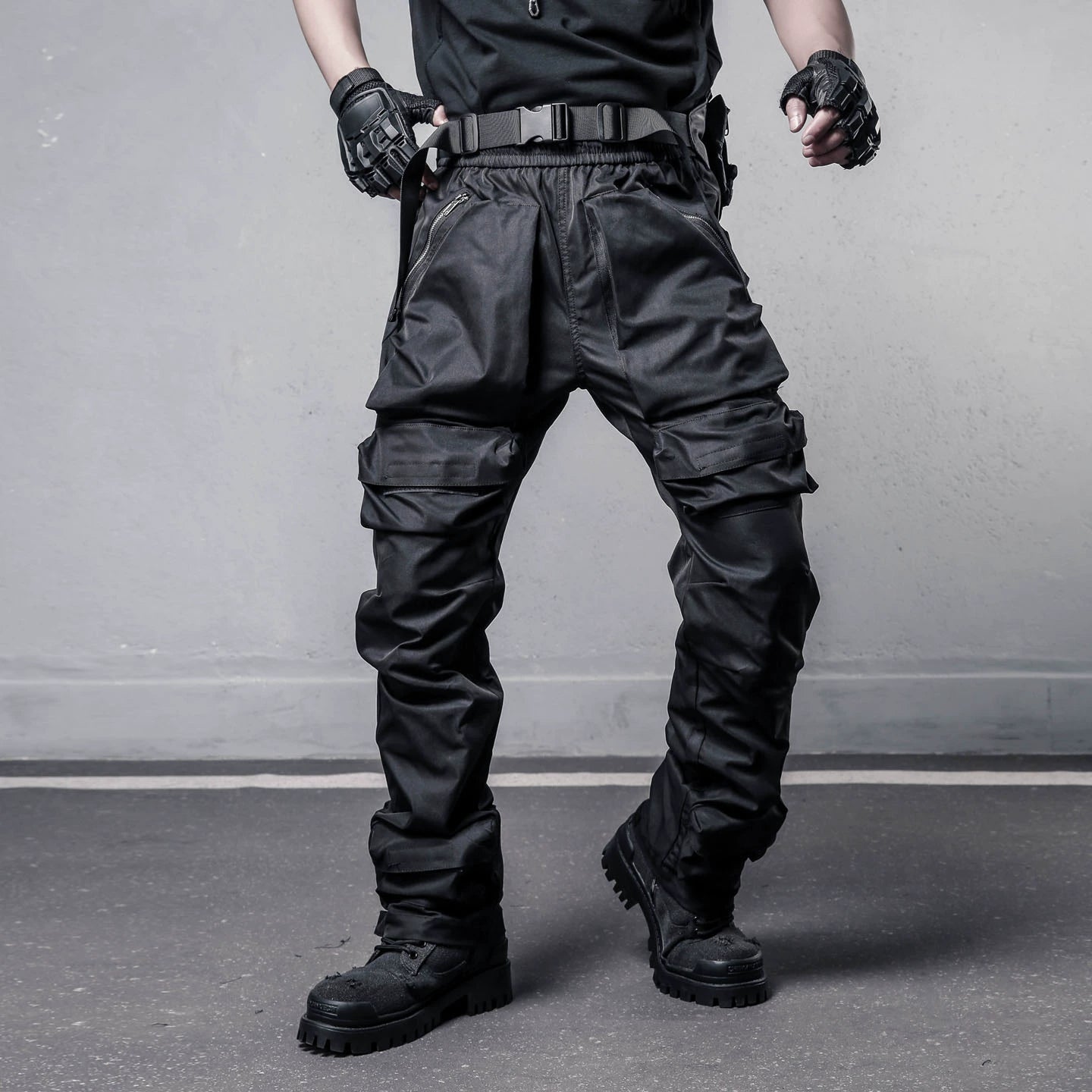 Multi Pocket Straight Cargo Pants WN22357