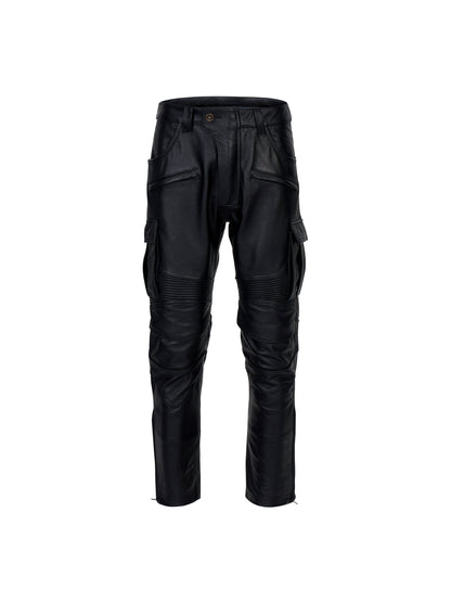 Deconstruction PU Leather Pants WN22633