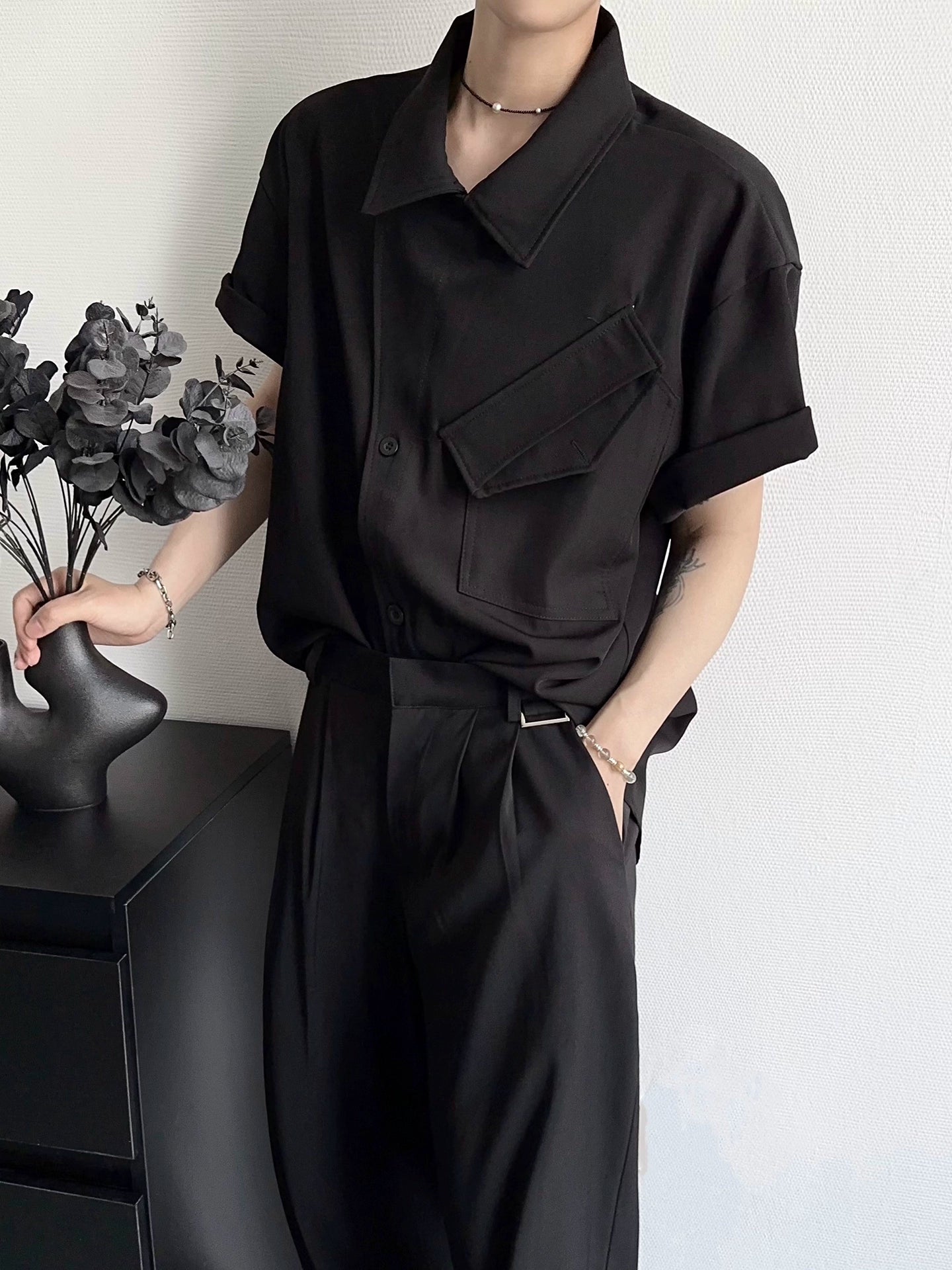 Deconstructed Short Sleeve Shirt WN19378