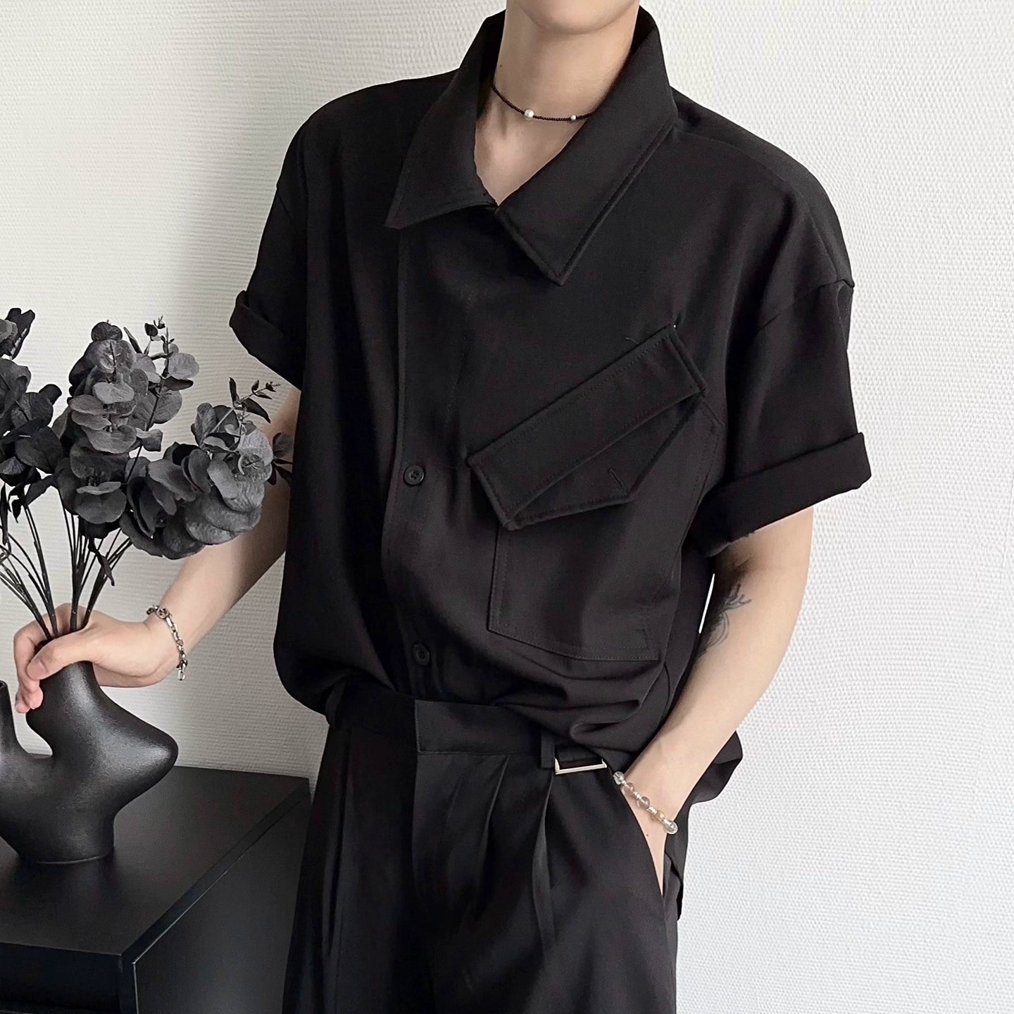 Deconstructed Short Sleeve Shirt WN19378