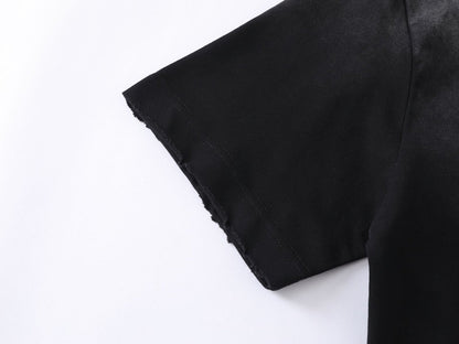 Heavyweight Spray Print Oversize Short Sleeve T-Shirt WN25821