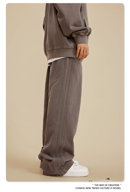Washed Heavyweight Straight Leg Sweatpants WN6019