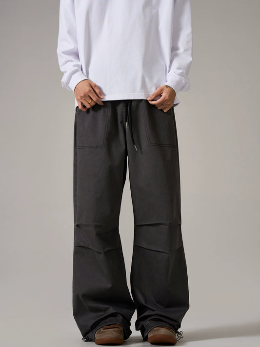 Pleated Design Cleanfit Wide Leg Pants WN8996