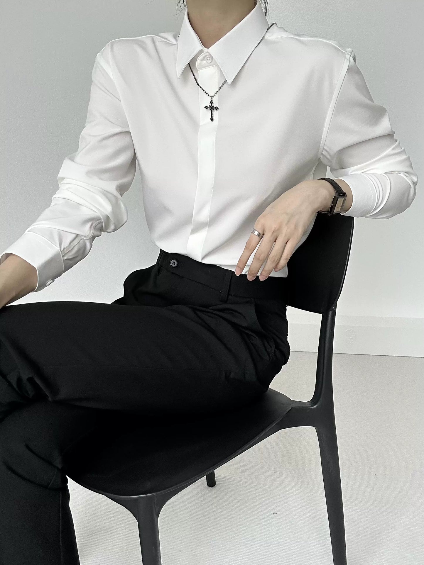 Drape Long Sleeve Shirt WN19622