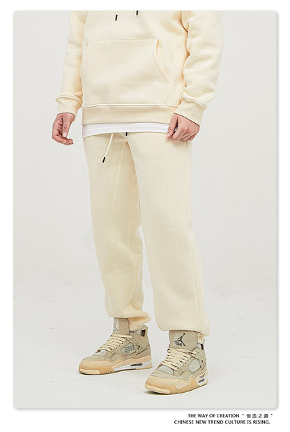 Fleece Lining Oversize Hoodie & Fleece Lining Sweatpants WN9960