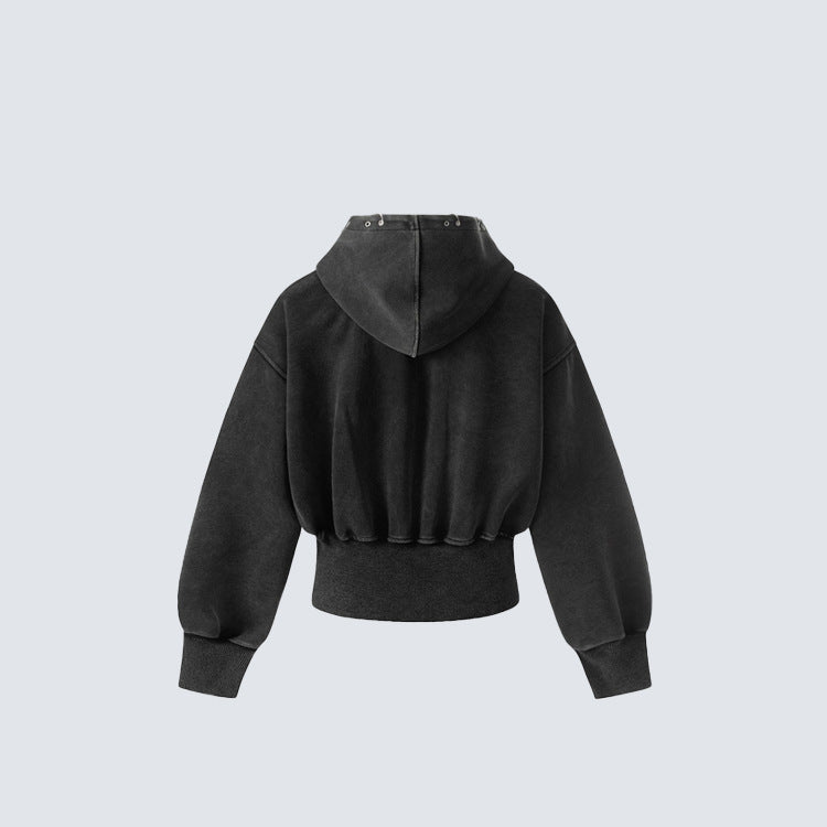 Gothic Oversize Zipper Hoodie WN27799