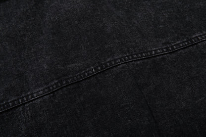 Heavyweight Washed Metal Buckle Hooded Jacket WN23049