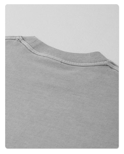 Oversize Washed Short-sleeve T-shirt WN6626
