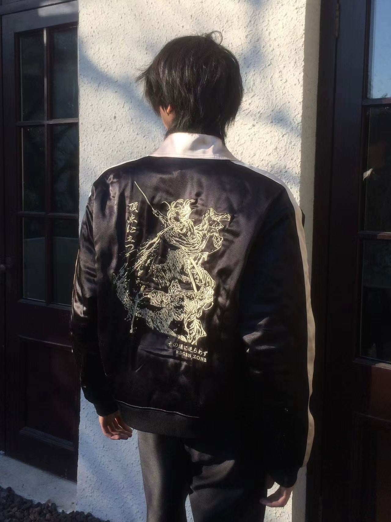 Embroidery Two-tone Color Jacket WN19692