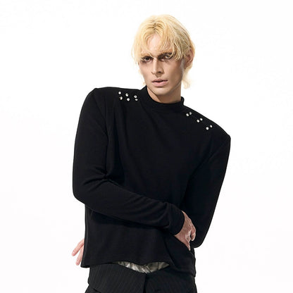 Half High-Neck Long Sleeve T-Shirt WN21787
